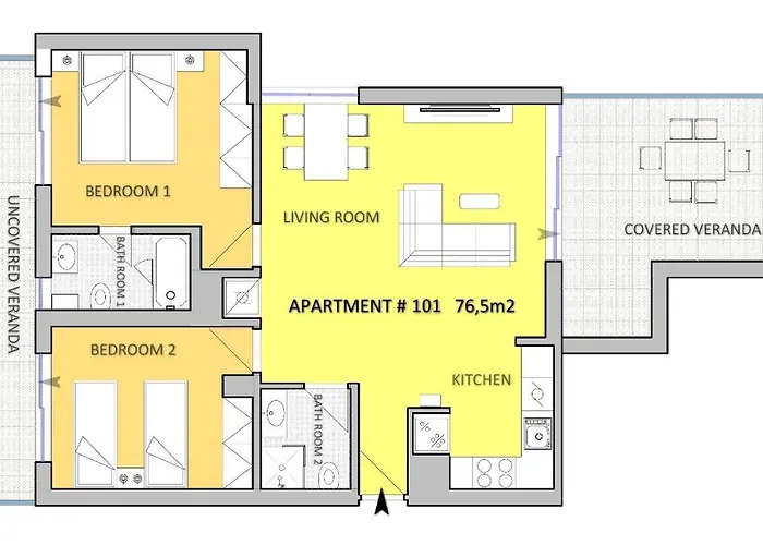 Apartament Mythical Blue